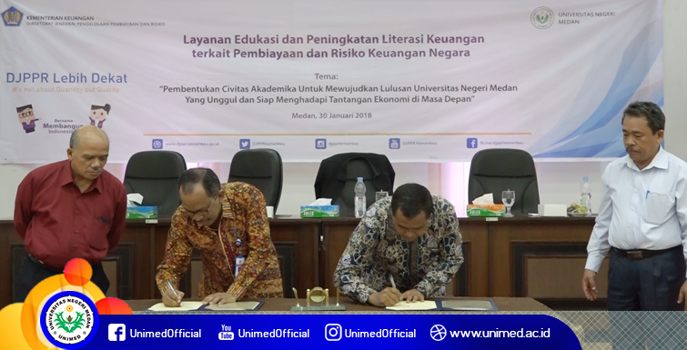 Dirjen PPR Kemenkeu RI Jalin MoU dengan Unimed