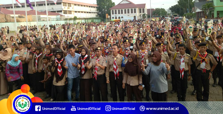 Pramuka Unimed Gelar Lomba Perkemahan Pramuka Prestasi (LPPP) 2018