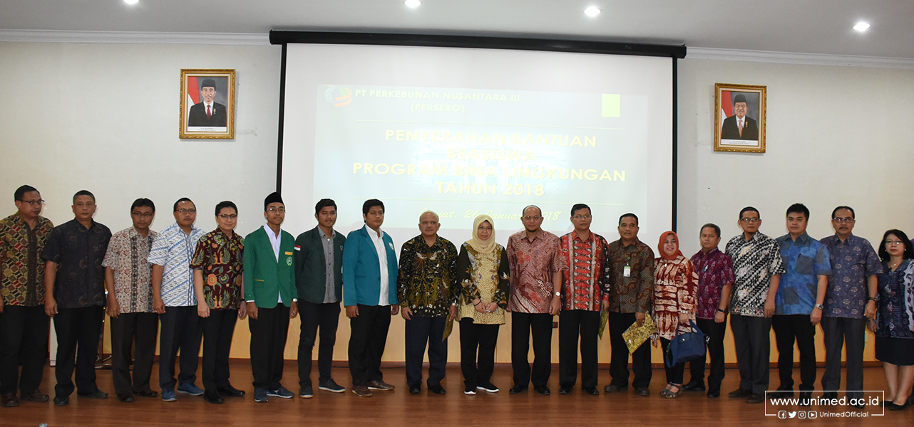 Mahasiswa UNIMED Terima Bantuan Beasiswa dari PTPN III