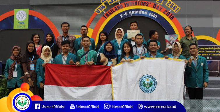 Mahasiswa Unimed Rebut 5 Medali di Thailand Inventors Day