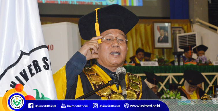 Wisuda Unimed, Rektor Paparkan Tantangan Generasi Milenial