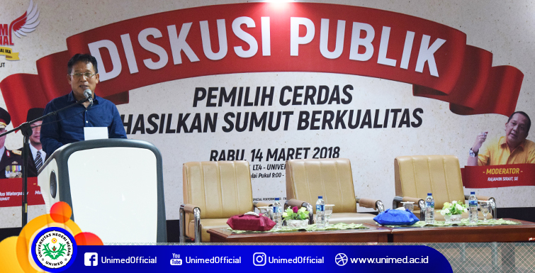 Diskusi Publik “Pemilih Cerdas” di Unimed Hadirkan Komisioner KPK dan KAPOLDASU