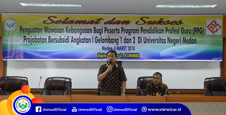 Unimed Gelar Penguatan Kebangsaan bagi Peserta PPG Prajabatan