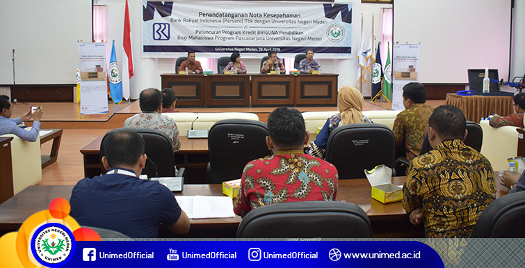 BRI MoU dengan Unimed dan Luncurkan Program Kredit BRIGUNA Pendidikan