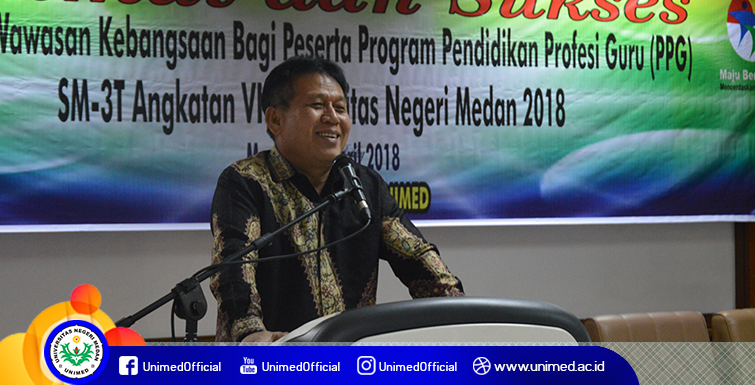 Peserta PPG SM3T Unimed Antusias Mengikuti Seminar Penguatan Wawasan Kebangsaan