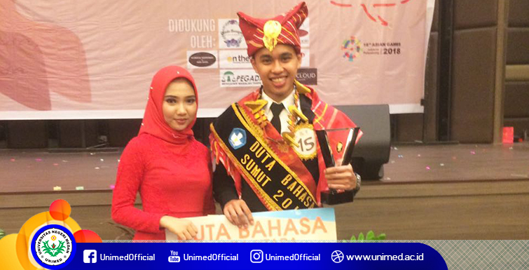 Mahasiswa Jurusan Bahasa Inggris FBS Unimed Juara 1 Duta Bahasa SUMUT