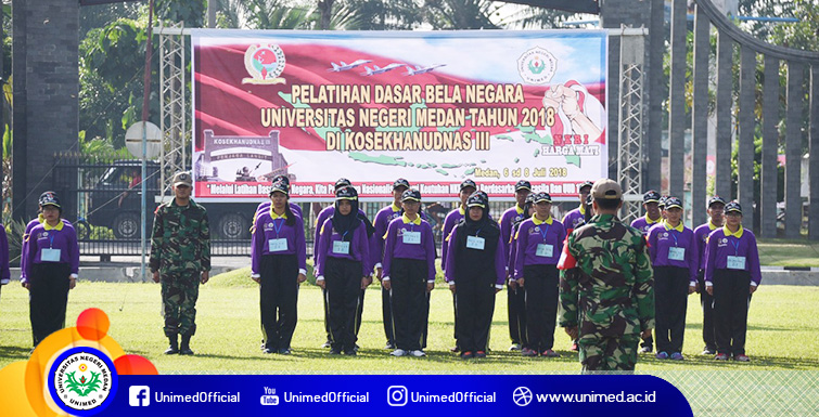 Peserta PPG SM3T Unimed Ikuti Pendidikan Bela Negara di TNI-AU Medan