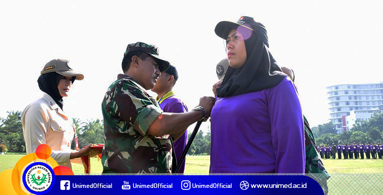 Peserta PPG SM3T Unimed Ikuti Pendidikan Bela Negara di TNI-AU Medan