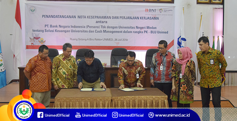 Unimed dan BNI Perkuat Kerjasama untuk PK-BLU