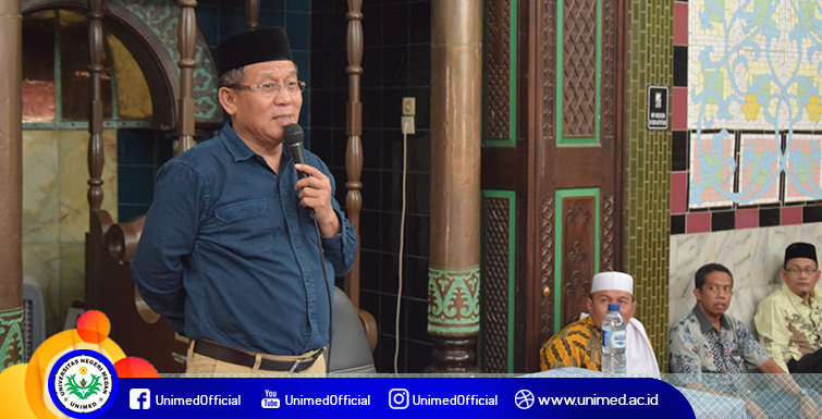 Rektor Unimed Berangkatkan 9 Orang Calon Jamaah Haji Tahun 1439 H