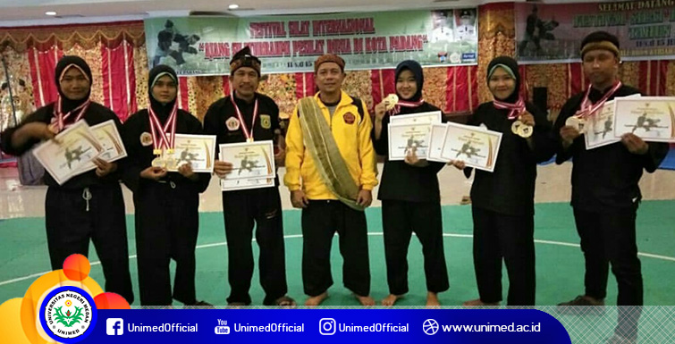 Mahasiswa Biologi FMIPA Unimed Raih 3 Medali Emas Sekaligus di Festival Silat Internasional 2018