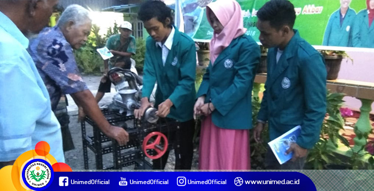 Unimed Beri Pelatihan Penerapan Mesin Pakan Ikan Pada Kelompok Perikanan Di Desa Tunggurono