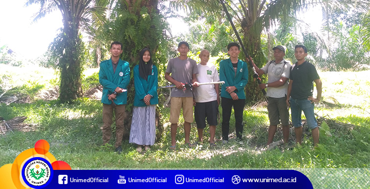 Mahasiswa Unimed Kembangkan Mesin Pemotong Rumput jadi Alat Panen Kelapa Sawit