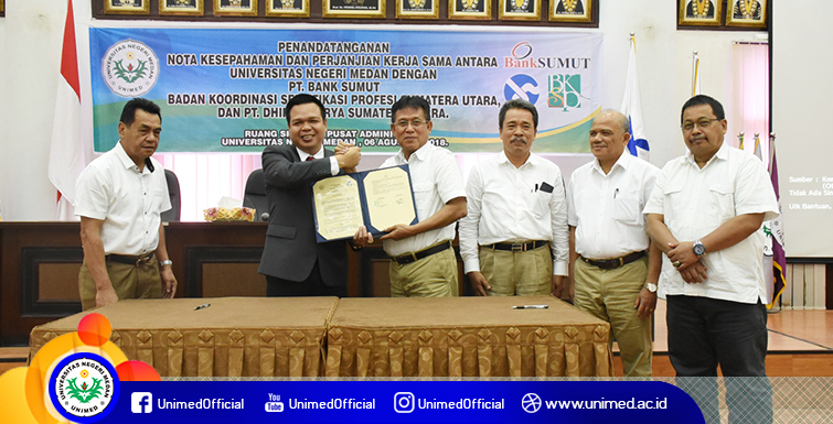 Unimed MoU Tiga Instansi Profesional di Sumut