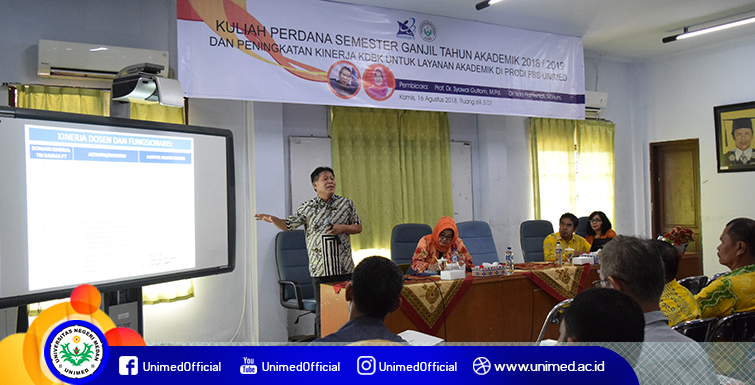 FBS Unimed Awali Kuliah Perdana Dengan Launching E-Learning