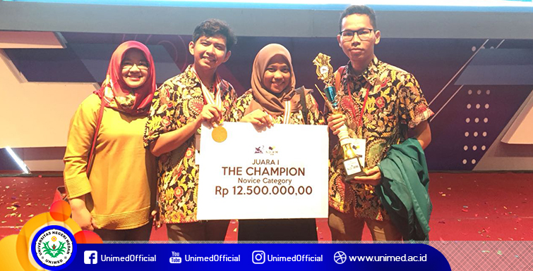 Mahasiswa Unimed Raih Juara I Nasional pada Ajang NUDC di UM Malang