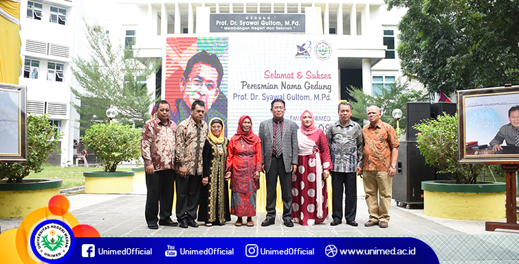 Berkontribusi Bagi Pendidikan Indonesia, Prof. Dr. Syawal Gultom, M.Pd Diabadikan Menjadi Nama Gedung di Unimed