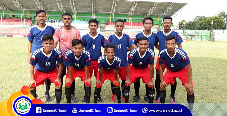 Tim Sepak Bola U-21 Unimed Juara Liga Mahasiswa Piala Kemenpora Tingkat Sumut