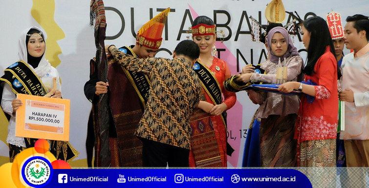 Mahasiswa FBS Unimed Raih Juara Harapan III Duta Bahasa Nasional 2018