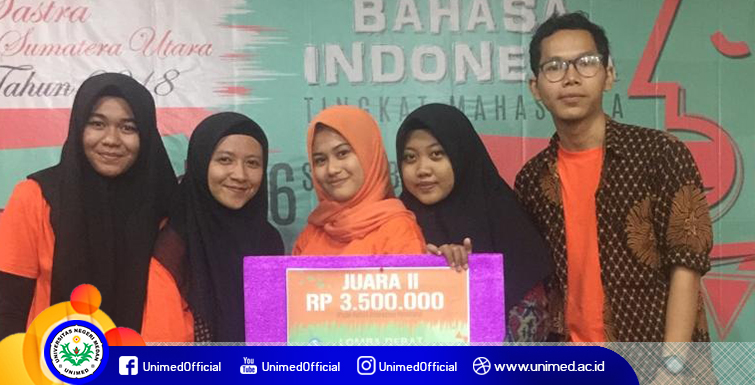 Mahasiswa FBS Unimed Juara 2 Debat Bahasa Indonesia Tingkat Mahasiswa Se-Sumut