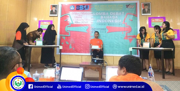 Mahasiswa FBS Unimed Juara 2 Debat Bahasa Indonesia Tingkat Mahasiswa Se-Sumut