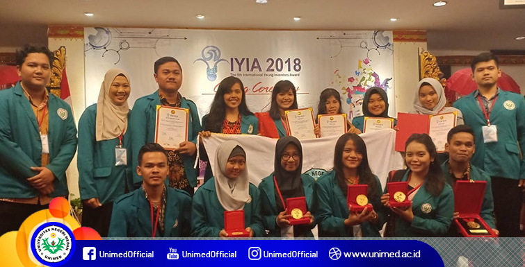 Mahasiswa Unimed Raih 7 Medali IYIA 2018 di Bali