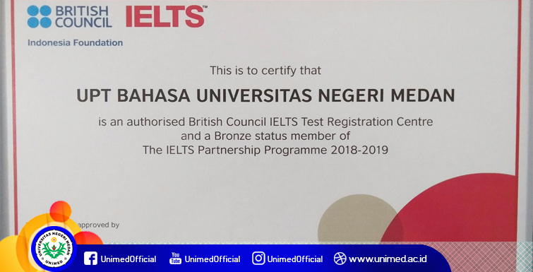 PUSBA Unimed Resmi Miliki Lisensi Penyelenggara Tes IELTS