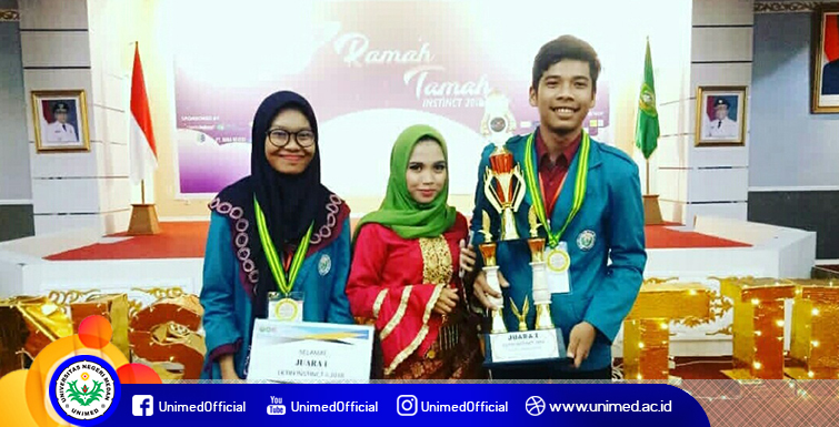 Mahasiswa Unimed Juara I LKTIN INSTINCT II 2018 di UNRI