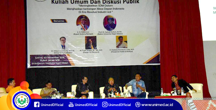 FBS Unimed Gelar Kuliah Umum Tingkatkan SDM Hadapi Revolusi Industri 4.0