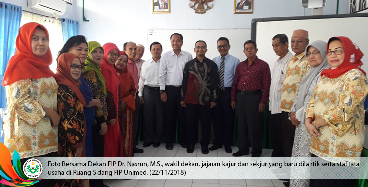 Dekan FIP Lantik Kajur dan Sekjur Periode 2018-2022