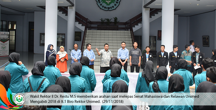 Unimed berangkatkan Senat Mahasiswa dan Relawan Mengabdi ke Kab. Langkat