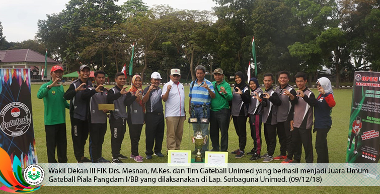 Mahasiswa FIK Unimed Raih Juara Umum Gateball Piala Pangdam I/BB