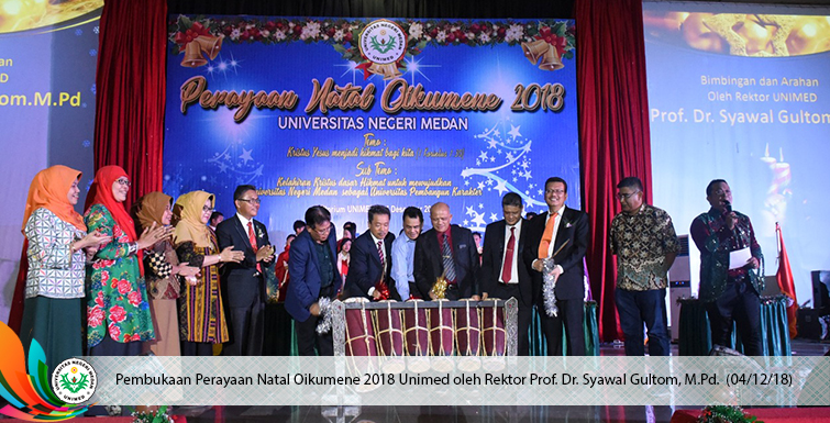 Perayaan Natal Oikumene 2018 Universitas Negeri Medan