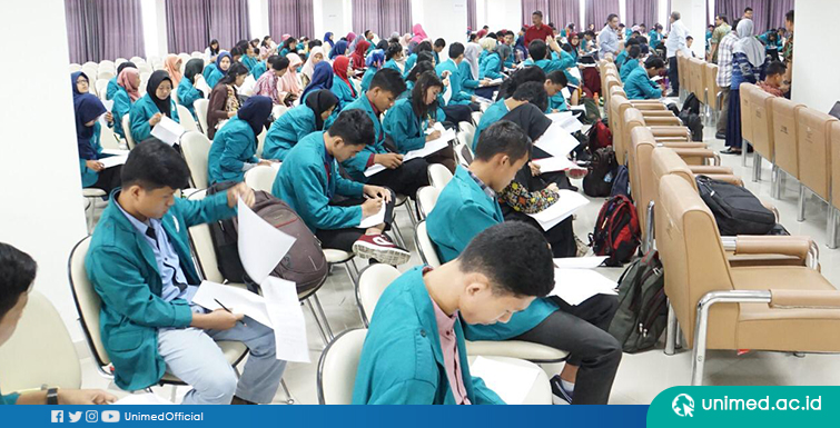 Ratusan Mahasiswa Unimed Ikuti Seleksi ON MIPA PT 2019