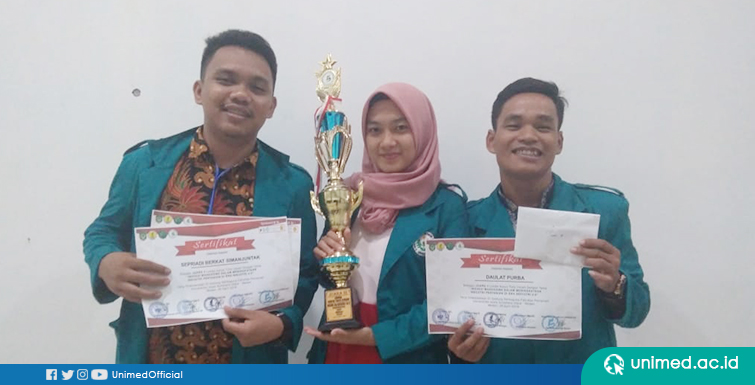 Tiga Mahasiswa FMIPA UNIMED Raih Juara 3 LKTIN UISU