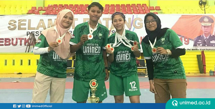 UNIMED Women FC Juara 2 Kejuaraan Futsal Piala Kapoldasu 2019