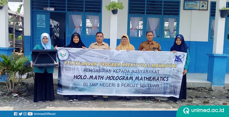 Mahasiswa Unimed Ciptakan Holo-Math, Teknologi Hologram untuk Meningkatkan Kemampuan Visual Matematika