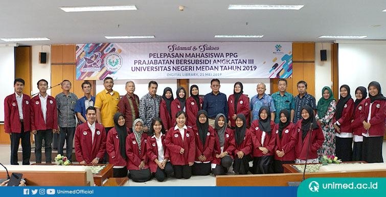 UNIMED Lepas Mahasiswa PPG Prajabatan Bersubsidi Angkatan III 2019