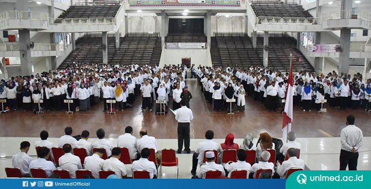 Upacara Peringatan Hari Lahir Pancasila di UNIMED Berlangsung Hikmat