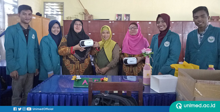 Mahasiswa Unimed Aplikasikan Virtual Reality Pada Media Pembelajaran Matematika