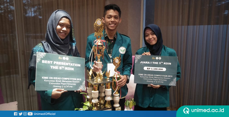 Mahasiswa Unimed Juara I dan Presenter Terbaik pada LKTI Tingkat Nasional di UNNES