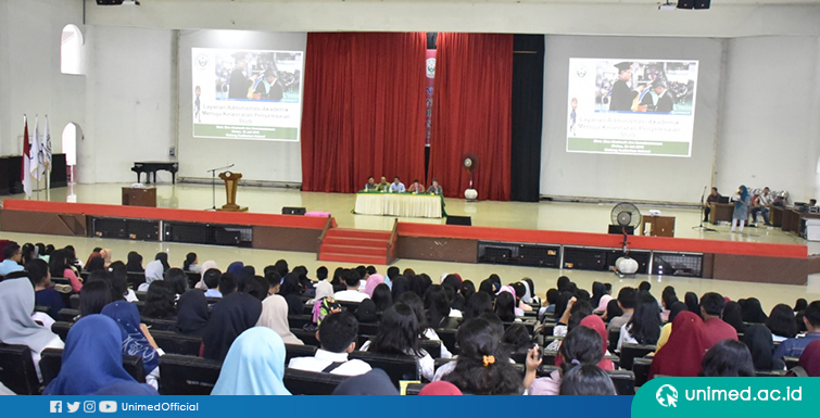 UNIMED Gelar Sosialisasi Layanan Akademik Kepada Ribuan Mahasiswa Baru