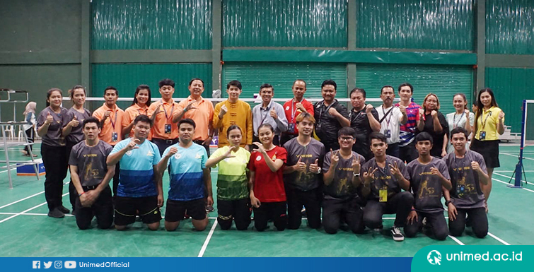 Tim Badminton Unimed Peroleh  Medali Emas di IMT-GT Thailand