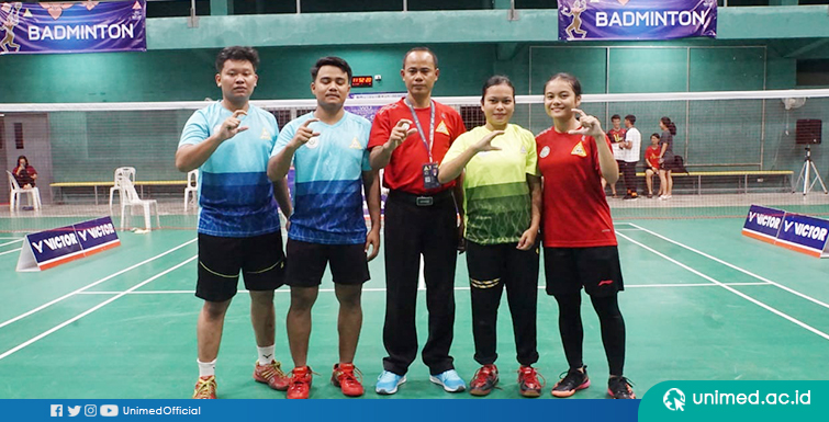 Tim Badminton Unimed Peroleh  Medali Emas di IMT-GT Thailand