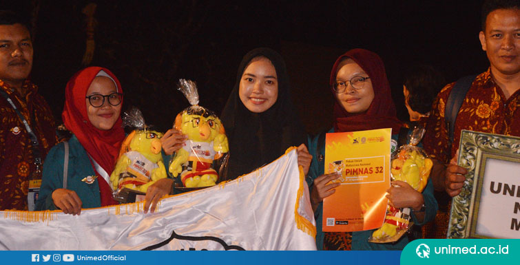 Tim PKM UNIMED Raih 1 Emas, 2 Perak dan 3 Juara Favorit di PIMNAS 32 2019