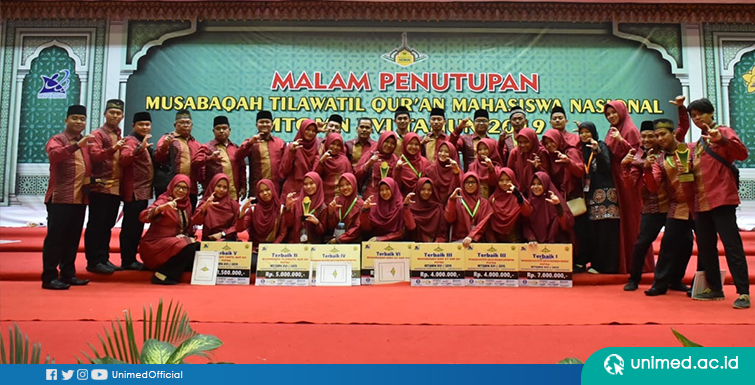 UNIMED Raih Juara 7 Nasional di ajang MTQ Mahasiswa Nasional XIV 2019