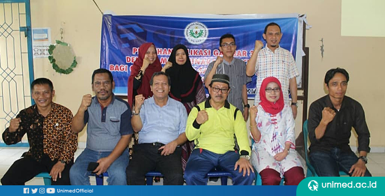 UNIMED Gelar Workshop Penggunaan Aplikasi Gambar 3D Sketchup di SMK Negeri 1 Stabat