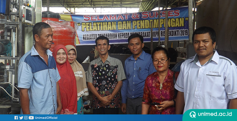 Profesor UNIMED Selesaikan Masalah Air Bersih di Desa Kampung Kolam