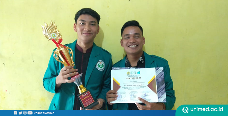 Mahasiswa Unimed Raih Juara 2 Lomba Essay Tingkat Nasional di PHNC 2019 UNSRI Palembang