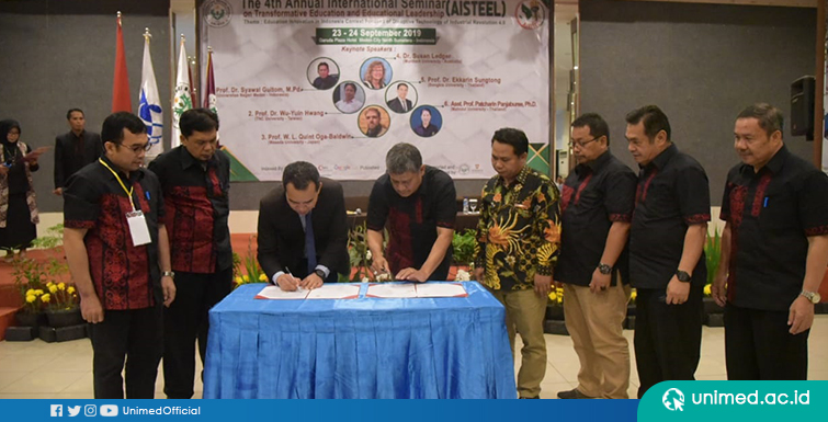 The 4th AISTEEL, Rektor UNIMED : Pendidikan Ujung Tombak Bangsa